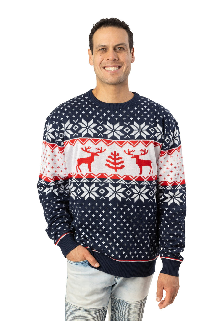 men's classic christmas sweater new york