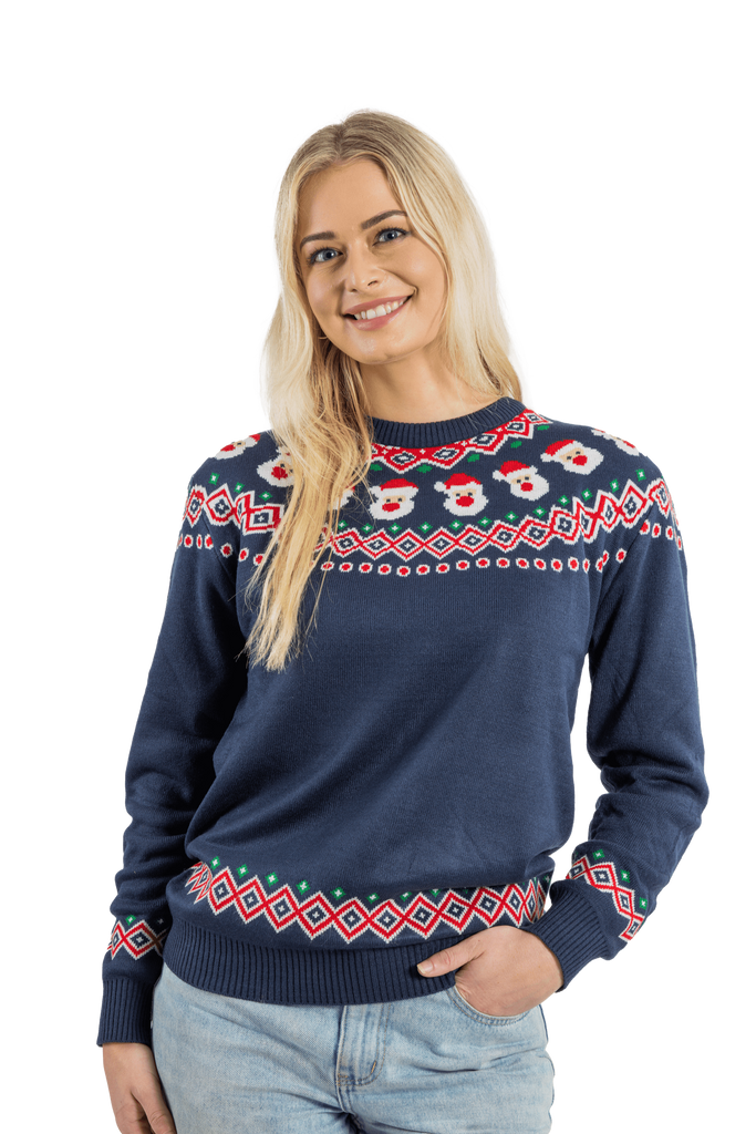 womens santa christmas jumper